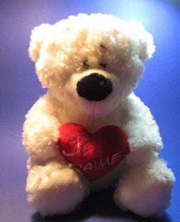 Je taime Heart Bear Teddy Stuffed Animals Kid toy L@@K VVG 11