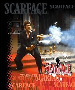 SCARFACE Al Pacino TONY MONTANA Rage MINK KING BLANKET