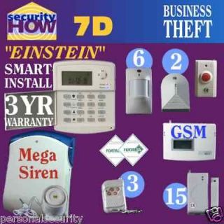 Home House Security Alarm System Deluxe Fire & Burglary Wireless GSM