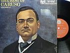 ENRICO CARUSO The Best of Caruso Volume 2 Vinyl LP RCA Red Seal RB