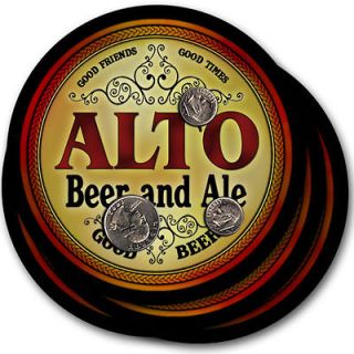Alto s Beer & Ale Coasters   4 Pack