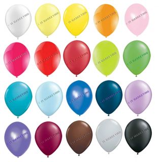 WEDDING PARTY 12 INCH STANDARD BALLOONS, ALL COLOURS 10s, 25s, 50s