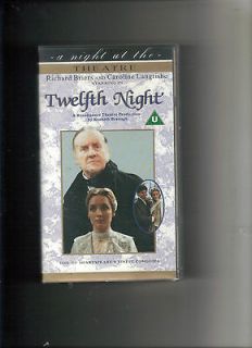 TWELFTH NIGHT   RICHARD BRIERS / CAROLINE LANGRISHE   VIDEO VHS (U)