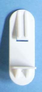 Shelf Support Plastic Peg Clip White 1/4 X 5/8 100/bag (A7)