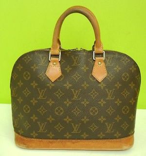 LOUIS VUITTON Monogram ALMA Handbag LV Bag Authentic M51130 Genuine