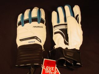 New Reusch Ski Gloves All Sheepskin Leather Pro Series Med (8.5) Silko