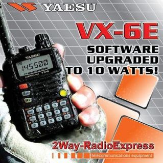 Yaesu VX 6E 10 WATT VERSION, Dual Band Handie with UNLOCKED Receive