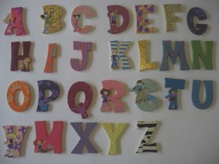 Wooden Alphabet Girl Letters Name Bedroom Wall Door Animal Party