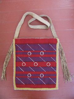 Hand Woven Hunting Bag Finger Weaving Woodland Indian Longhunter