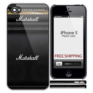 New MARSHALL Amp Amplifier CABINET Logo Photo Hard Plastic iPhone 5