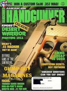 AMERICAN HANDGUNNER 2005 .45 MAGNUM Warrior BERETTA NEOS .22 FUN GUN S