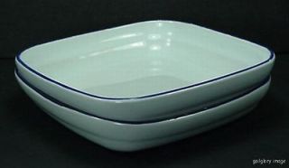 American Airlines 2 Hot Entree Dishes Blue Stripe By Pfaltzgraff 6