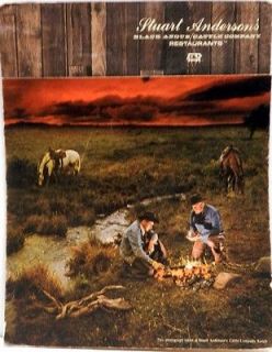 1979 MENU Stuart Andersons Black Angus/Cattle Company Restaurants 14