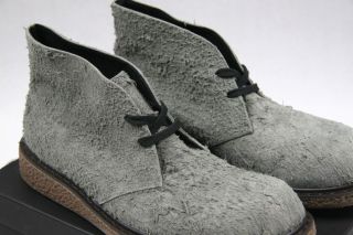 1200+ Rick Owens Dove Distressed Leather Combat Military Boots 45