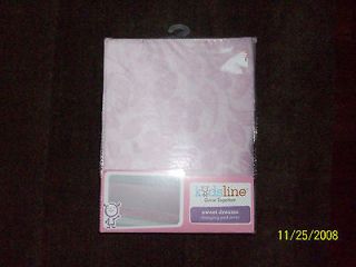 NWT Girls Kids Line Changing Pad Cover Sweet Dreams Pink w Darker