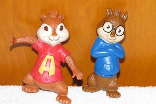 ALVIN AND THE CHIPMUNKS TALKING FIGURE TOY LOT~CAKE TOPPERS~ ALVIN