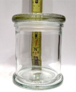 Large Glass Stash Jar Odorless Air Tight seal Container Nug Jug