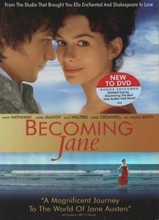 Becoming Jane DVD Anne Hathaway, James McAvoy, Julie Walters, James