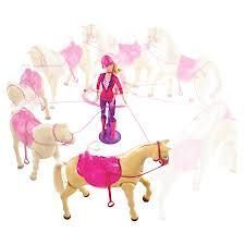 Brand New In Box Barbie Family Train To Trot Tawny Horse And Doll