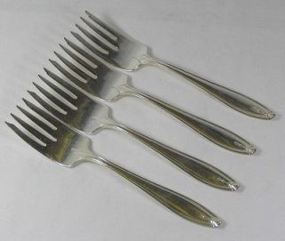 1835 R Wallace HOSTESS Silverplate 4 Forks 1920