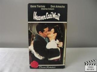 Heaven Can Wait VHS Gene Tierney, Don Ameche, Charles Coburn