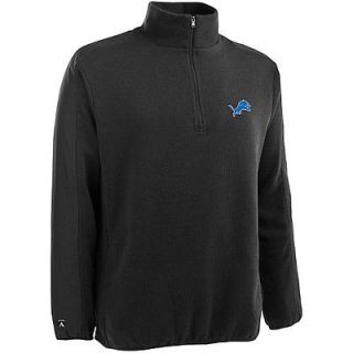 Antigua Mens Detroit Lions Executive Half Zip Pullover Sweater