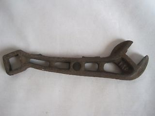 Vintage Brown Manley Plow Co. 1AA Metal Hand Tool Wrench 1900s