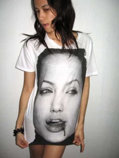Angelina Jolie Brad Pitt Movie Star Rock T Shirt M