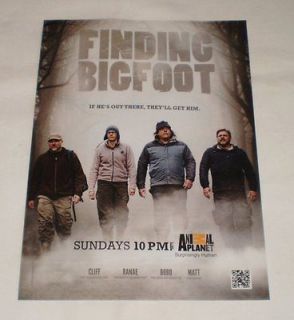 2011 Animal Planet tv ad page ~ FINDING BIGFOOT