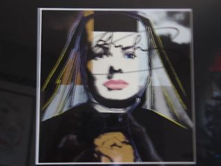 Andy Warhol Lithograph 1983 The Nun Ingrid Bergman, Signed In Black