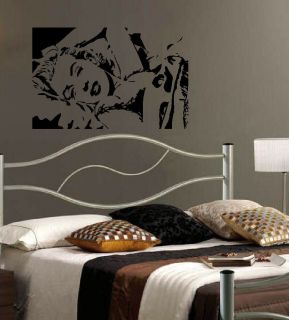 LARGE SEXY MARYLYN MONROE BED WALL ART MURAL STICKER POSTER TRANSFER