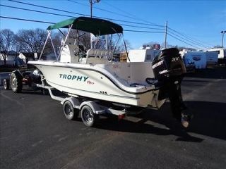 08 Trophy 2103 Center Consol fishing boat with trailer included, 200hp