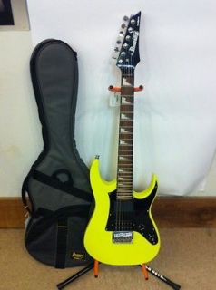 Ibanez Mikro Sonik Compact Electric Guitar yellow finish with Speaker