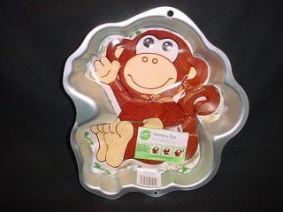 Wilton MONKEY cake pan ZOO mold tin INSERT INSTRUC JUNGLE Ape Chimp