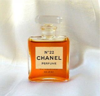 Rare Vintage CHANEL No 22 • 1/4 oz (7.5ml) Pure Perfume   Full