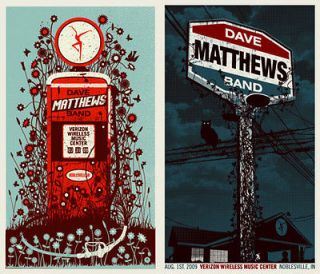 Dave Matthews Band   Noblesville, IN Deer Creek Poster Print 2009 N1