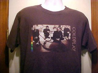 COLDPLAY Twisted Logic 2005 Tour T Shirt Sz Adult Large Black