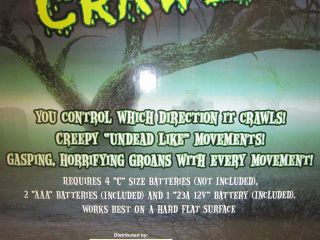 Animated Crawling Zombie Halloween Prop