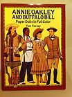 Dolls Doll Book Tom Tierney Annie Oakley and Buffalo Bill Uncut RARE
