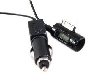 New Wireless FM Radio Transmitter Car Charger w/Remote For iPod Touch