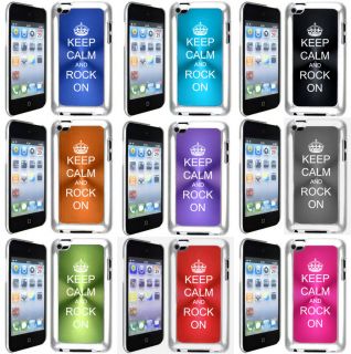 Apple iPod Touch 4th Generation Hard Case Cover Keep Calm and Rock On