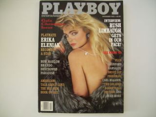 Playboy December 1993 Erika Eleniak Arlene Baxter