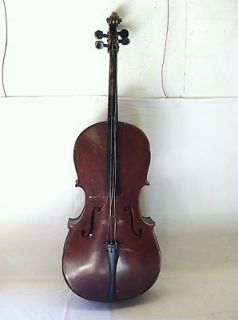 Vintage 1800s Copy of Antonius Stradivarius 3/4 Cello with 1800s