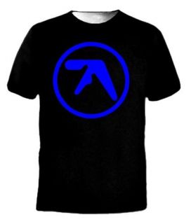 NEW Blue Aphex Twin AFX Techno Music Logo Tee T Shirt