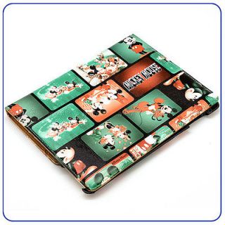 Smart Cover with Back Case Protection for Apple iPad 2 3 / Mickey