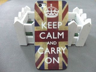 keep calm and carry on union jack hard skin case cover for iPHONE 5