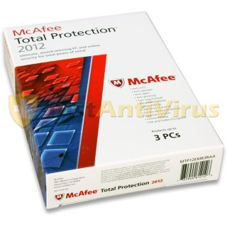 Protection 3 PC 2012 BRAND NEW RETAIL BOX, Full AntiVirus Security