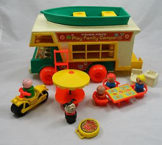 Newly listed #994 Play Family Little People Camper Set Lot Vintage