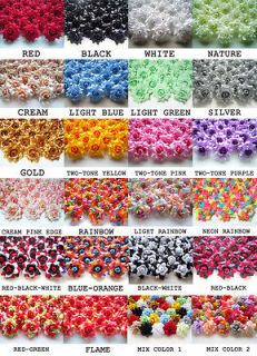 100X Roses Artificial Silk Flower Heads Wholesale Lots for Clips