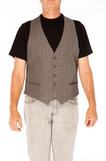 Armani Collezioni Vest Grey Wool Size L US 44 IT 54 Sale 5032